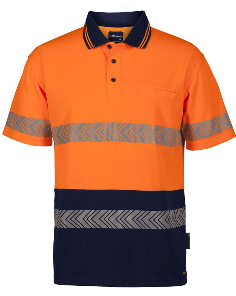 JB's HV S/S SEGMENTED TAPE POLO Thumbnail