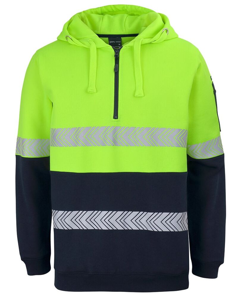JB's HV (D+N) 1/2 ZIP SEGMENTED TAPE HOODIE Thumbnail