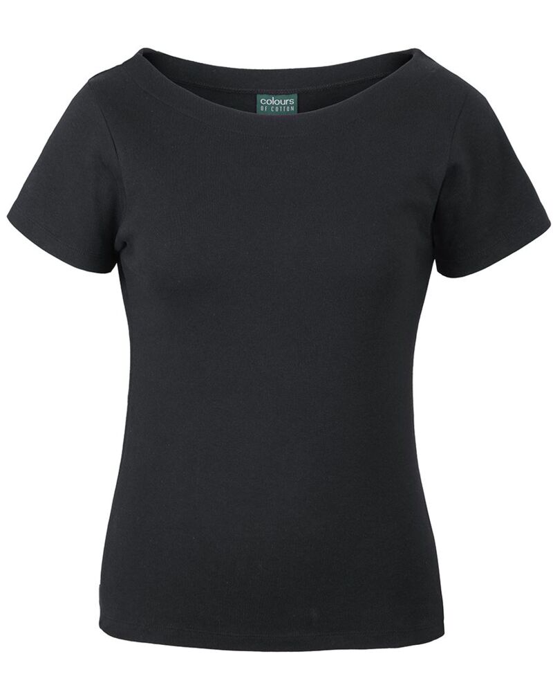 C OF C  LADIES S/S BOAT NECK TEE Thumbnail