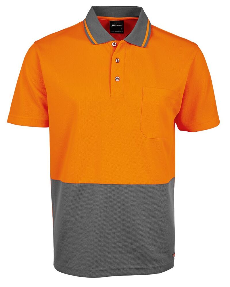 JB's Adults and Kids Hi Vis Non Cuff Traditional Polo Thumbnail